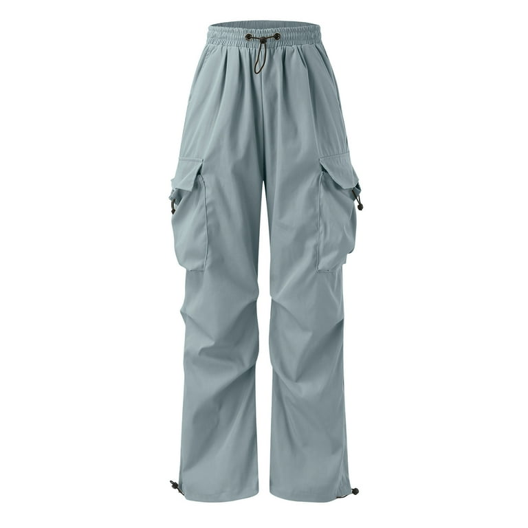 Mens Baggy Cargo Pants Parachute Pants Causal Loose Fit