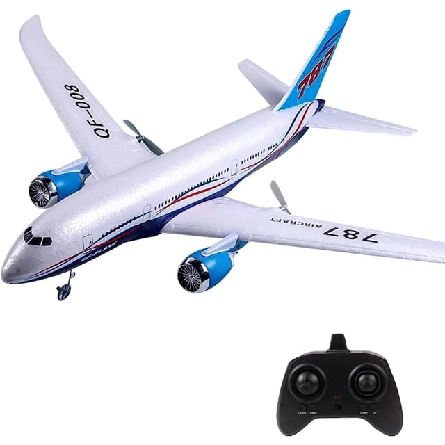 Avión RC OTTCCTOY 787 Dreamliner de 3 canales, 2.4 GHz, 41 cm
