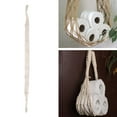 thumbnail image 3 of Holder Bag with Cotton Rope, for Boat, Beach, Marine Theme, Bathroom Decor, Decorations beige, 3 of 9