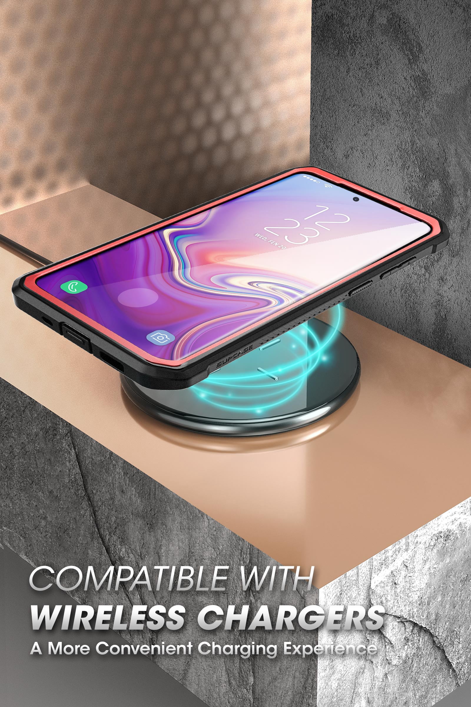 SUPCASE Unicorn Beetle Pro Series Designed for Samsung Galaxy S20 FE 5G Case (2020 Release), Full-Body Dual Layer Rugged Holster & Kickstand Case with Built-in Screen Protector (Ruddy)