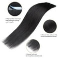 thumbnail image 3 of Benehair 20pcs or 40pcs Thick Tape In 100% Real Human Hair Extensions Super Glue Straight Hair 12"-24" Black, 3 of 13