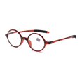 thumbnail image 1 of Lunettes de Lecture Ultralégères Vintage Hommes Femmes Cadre Rond PC Complet Presbytie Lunettes Portables Loupe Transparente Léopard +150, 1 of 6
