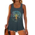 thumbnail image 2 of MOSHU Racerback Tank Tops for Women Vintage Mandala Graphic Shirts Casual Sleeveless Summer Tops, 2 of 9