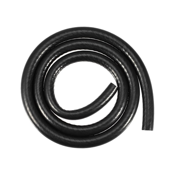 Unique Bargains Silicone Vacuum Tubing Hose Line Automotive Vacuum Hose Engine Air Intake Black ID 12mm 4.92ft Length