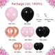 thumbnail image 2 of 143 piezas de oro rosa globo arco guirnalda kit, negro rosa y oro rosa globos 5/10/18 pulgadas para mujeres niñas fiesta cumpleaños año nuevo fiesta suministros decoraciones de fondo JAMW Sencillez, 2 of 5