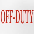 thumbnail image 2 of CafePress - Off Duty (Red) - Trucker Hat - Polyester Foam Front and Nylon Mesh Weave Back, 2 of 10