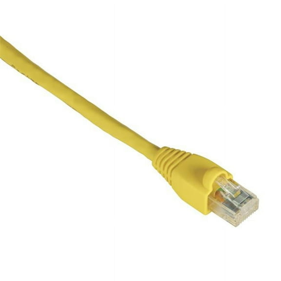 GigaTrue CAT6 Channel 550-MHz Patch Cable, Snagless Boots - Yellow, 3 ft.