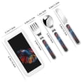thumbnail image 2 of Kdxio Colorful Betta Fish Toddler Utensils Set - Kids Silverware Set, Set Kids Utensils Set with Case for Preschooler Children, 2 of 8