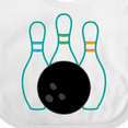 thumbnail image 4 of Inktastic Bowling Team Bowler Boys or Girls Baby Bib, 4 of 4