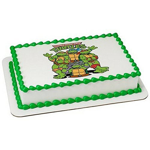 Tmnt Teenage Ninja Turtle Edible Birthday Cake Topper Frosting Icing Sheet 