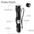thumbnail image 2 of 6000Miles Laser Pointer Pen Red Visible Beam + Rechargeable Battery, 2 of 12