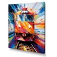 thumbnail image 2 of Designart "modern Train Fusion Of Colors" Modern Canvas Wall Art, 2 of 5