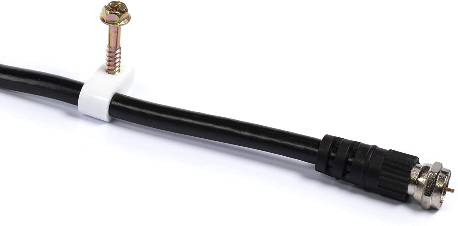 THE CIMPLE CO - (100) Ribbed Conical Anchors and (100) White Screw Clips, Drywall, Masonry