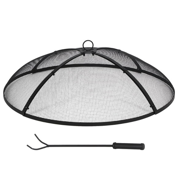 Chimenea Lineslife redonda de 76 cm con asa y póker