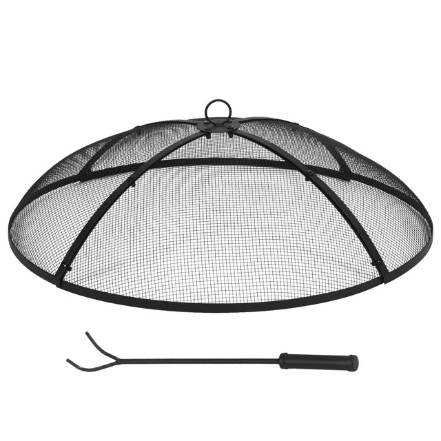 Chimenea Lineslife redonda de 76 cm con asa y póker