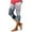 Multicolor, variant on Utoimkio Capri Pants for Women's Summer Casual Elastic Waist Printed Cropped Beach Pants