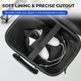 thumbnail image 7 of Storage Bag for Meta Quest 3 Elite Strap, Large Capacity VR Headset Portable Carrying Case-Black, 7 of 7