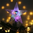 thumbnail image 4 of WRXMIJNHGSA Event & Party Under $5 18CM Plastic Interior Five Pointed Star Christmas Tree Decoration Luminous Treetop Star, 4 of 4
