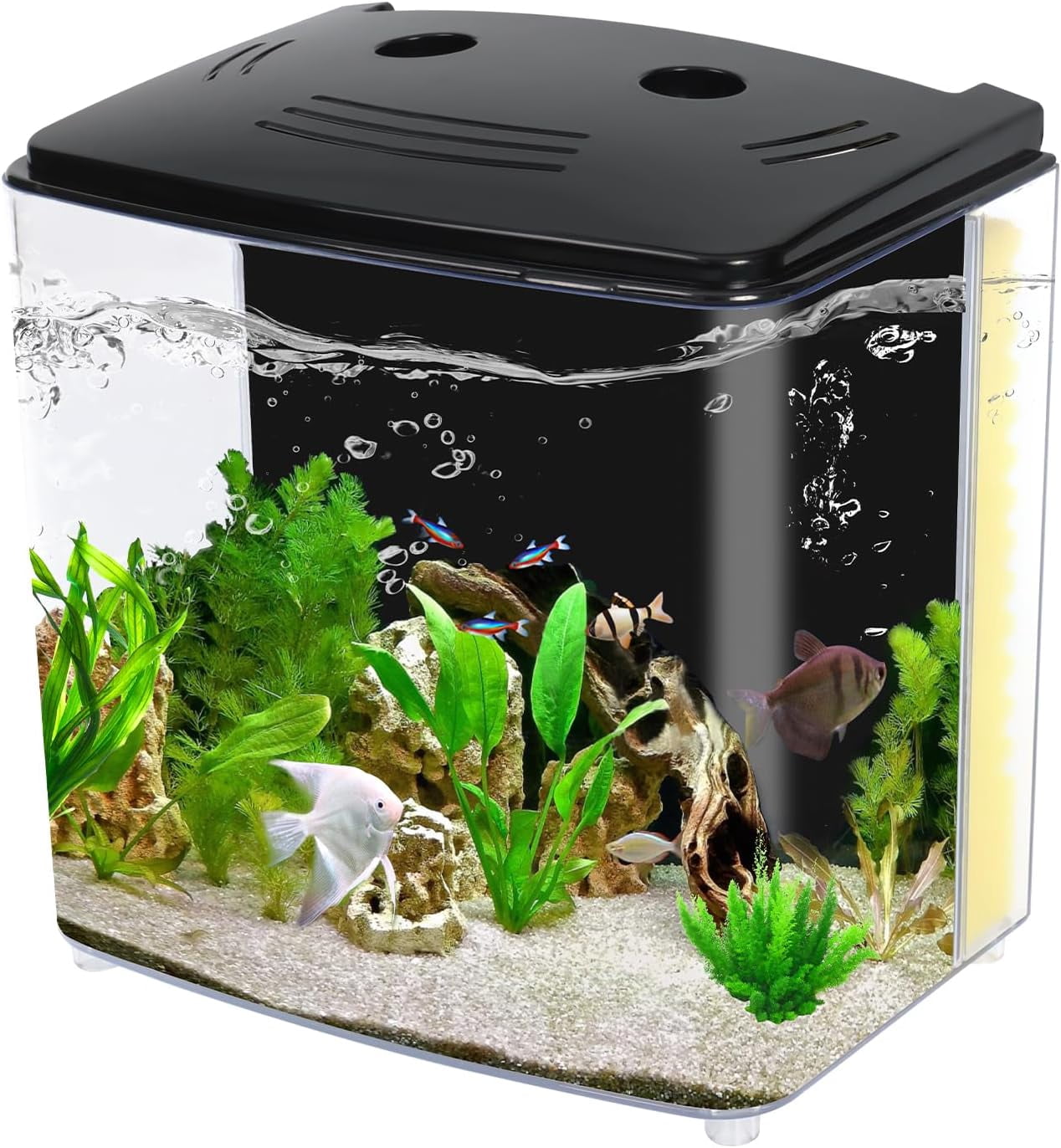 AQUANEAT Doppel-Schwammfilter Für Nano-Aquarien Bis 20 Gallonen – Biofiltration & Sauerstoff