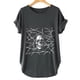 thumbnail image 2 of Mujeres Fahion Cuello redondo Mangas caídas Hombro Camiseta Estampado de calavera Blusa Túnica Tops Fridja  zx1964, 2 of 7
