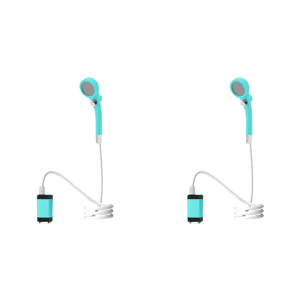Ducha para Acampar Al Aire Libre Bomba Eléctrica Portátil Recargable () Azul