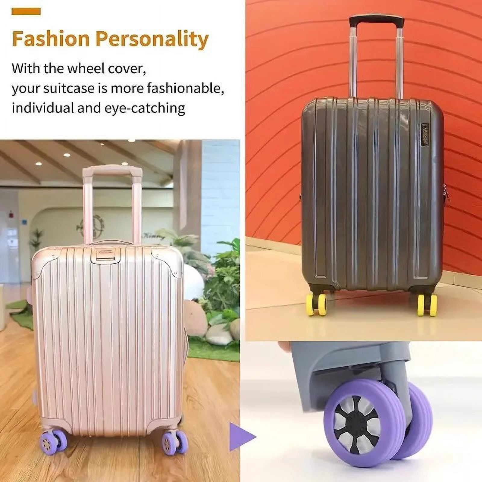 Pcs Luggage Wheel Covers Silicone, Suitcase Wheels Protector