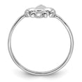 thumbnail image 2 of 925 Sterling Silver Fleur De Lis Flower Ring, 2 of 7