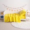 thumbnail image 6 of Lorviah Microfiber Soft Toddler Crib Sheet Set 3 Pieces, for Standard Crib Size, Yellow, 6 of 6