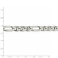 thumbnail image 5 of 925 Sterling Silver 8.7mm Figaro Anchor Chain 22 Inch, 5 of 7