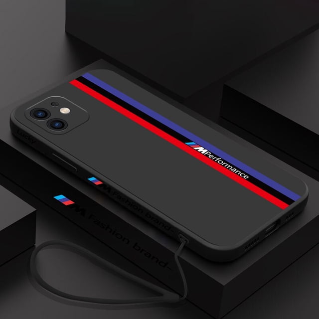 Funda de teléfono de moda para iPhone 14, 13, 12, 11 Pro Max, Mini, X, XR, XS MAX, SE20, 8, 7 Plus, 6, 6S Plus, funda líquida, diseño-BMW Fivean unisex
