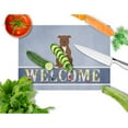 thumbnail image 2 of Caroline's Treasures Staffordshire Bull Terrier Chocolate Welcome Glass Cutting Board Large, 2 of 2