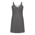 thumbnail image 6 of purcolt Women's Summer Casual V Neck Sleeveless Tank Dress Pleated A-Line Dress Casual Beach Vocation Mini Sundresses, 6 of 6