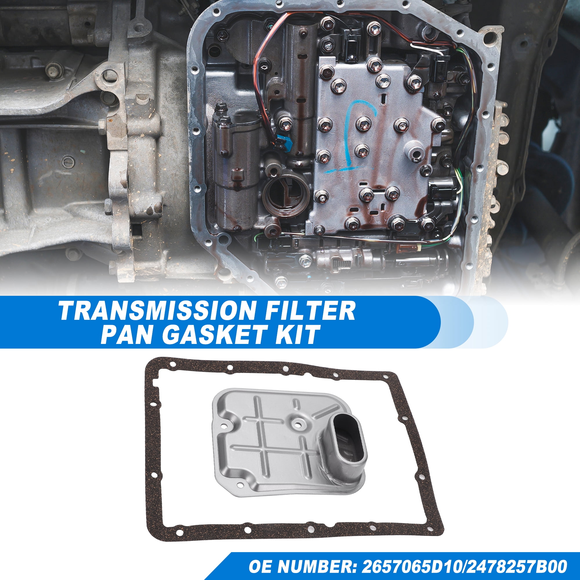 A44DE Automatic Transmission Filter Kit Fit for Suzuki Grand Vitara Base 2012 No.2478257B00 - Pack of 2