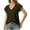 Army Green, variant on Uaswgudfs Women's V-Neck Short Sleeve Slim Blouse 2025 Top - Lightweight Drapey Fabric Minimalist Casual Shirt