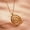 14K Rose Gold Vermeil, variant on Spiral Pendant Necklace for Women – Twisted Circle Diamond Pendant in 14K Yellow Gold Vermeil – Dainty Modern Necklace