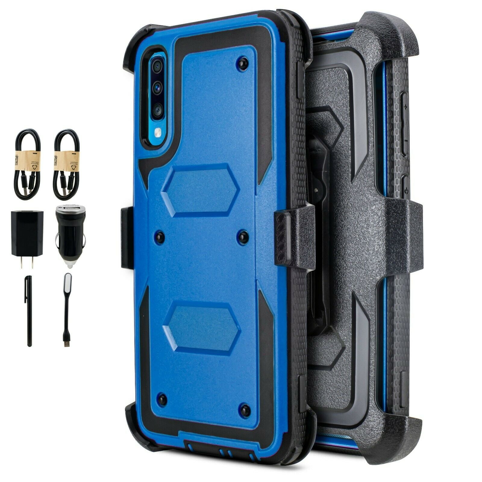 stopcontact taart rooster Value Pack ! for Samsung Galaxy A70 A70S Heavy Duty Phone Case 360° Cover  Screen Protector Belt Clip Kickstand Holster Hybrid Shock Bumper (Black) -  Walmart.com