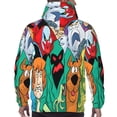 thumbnail image 6 of Lsque Scooby-Doo Pattern Casual Men's Hoodie,Hooded Sweatshirt with Kangaroo Pocket,Pullover Hoodie-Large, 6 of 8