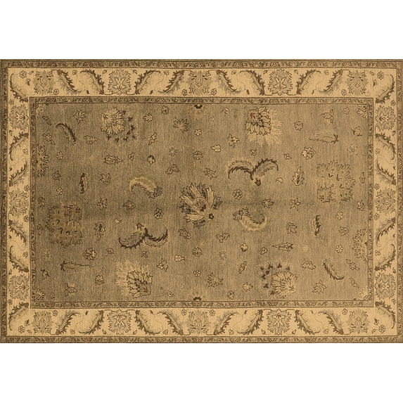 Ahgly Company Indoor Rectangle Oriental Brown Traditional Area Rugs, 2' x 5'