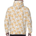 thumbnail image 7 of Honeii Corgi Dog Pattern Mens Hoodies Men's Loose Sleeve Sweatshirt,Pullover Hooded Sweatshirt for Men,Essentials Hoodie-Large, 7 of 7