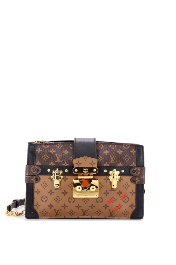 Pre-Owned Trunk Clutch Reverse Monogram Canvas By Rebag