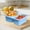 Sky Blue, variant on Bxaolu Silicone Reusable Snack Containers with Lids, 2-Compartment Small Snackle Box Container for Salad Sauce, Seasoning Containers with Lids for Kitcehn, Travel, Picnic, Pink