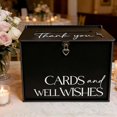 thumbnail image 3 of Large Wedding Card Box with Lock & Slot, Elegant White Wedding Card Boxes for Reception Money Gift Envelope Cards, DIY Gift Cards Box for Party Engagement Baby Bridal Shower Table Decor, 3 of 9