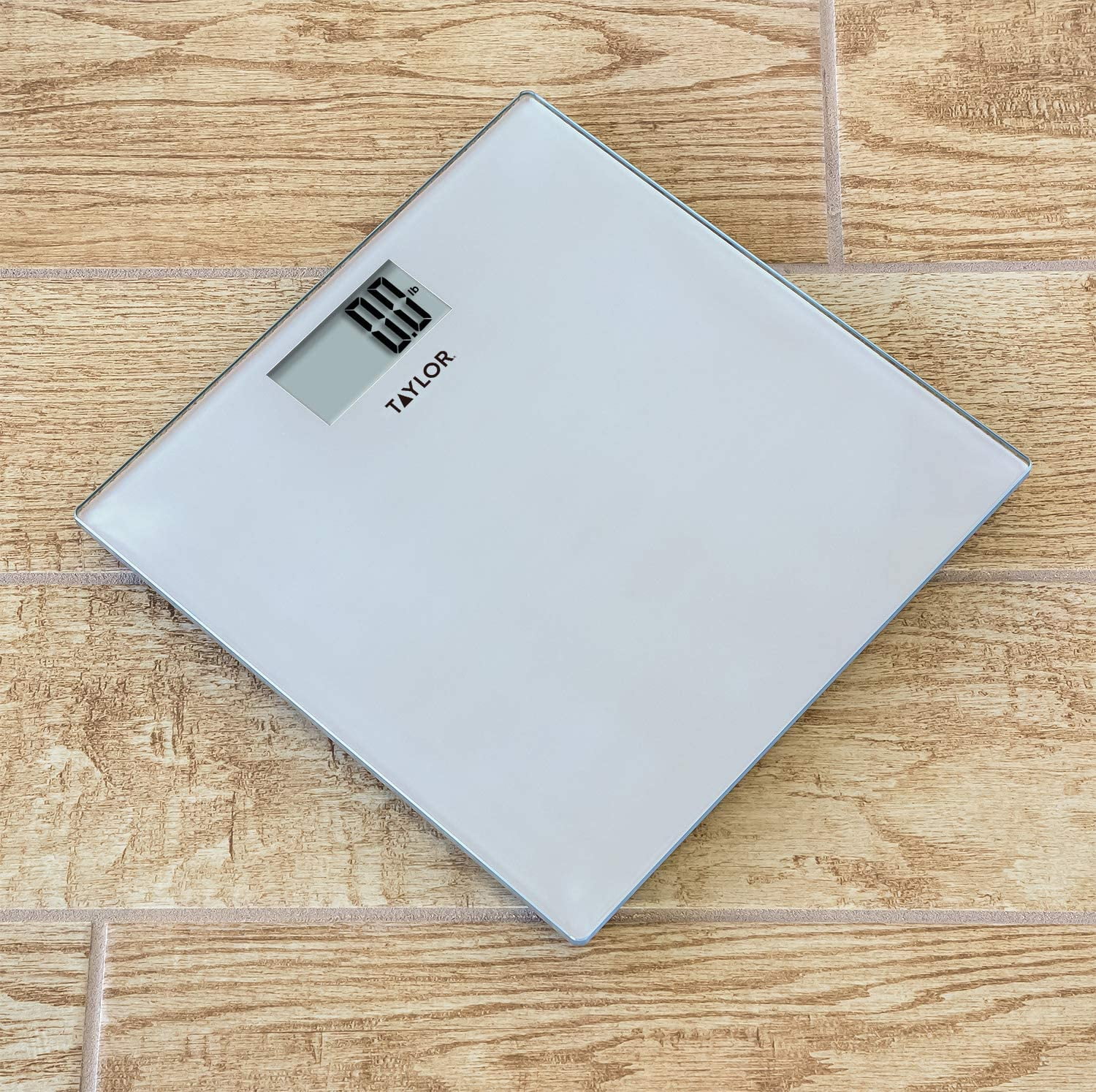 Taylor Digital Scales for Body Weight, Highly Accurate 400 LB Capacity,  Auto on and Off Scale, 11.8 x 11.8 Inches, Tonal Grey