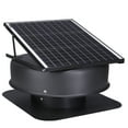 thumbnail image 1 of KFFKFF Solar-Powered Attic Fan, 40 W, 1230 CFM High Capacity Solar Ventilation Fan, Quiet Operation and Resistant to Weather Conditions with 110V Intelligent Adapter, FCC Certified, 1 of 9
