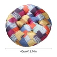 thumbnail image 3 of Shipiny Comfortable Round Seat Cushion for Dining Chair Office Chair Student Chair, 15.8x15.8 Inches, Flax Material Breathable Pad for Living Room Bedroom Kitchen Outdoor Use, B, 3 of 6