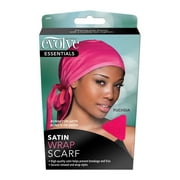 Firstline Evolve Go Satin Nighttime Hair Wrap Scarf Cap, Fuchsia/Pink