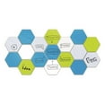 thumbnail image 3 of Ghent Hex LINK Steel Whiteboard - Magnetic - Bright Blue - 18x21in, 3 of 4