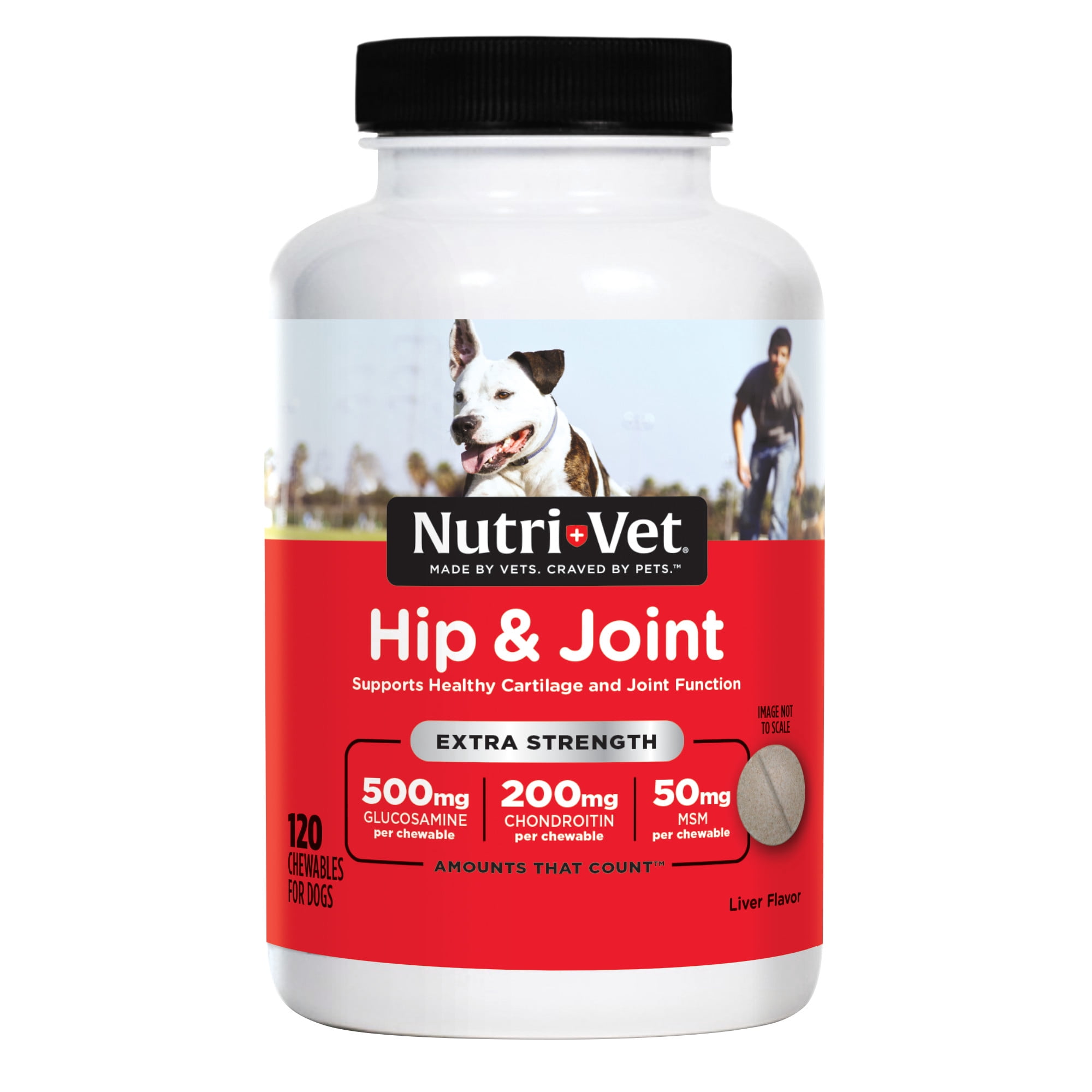 Nutri-Vet Hip & Joint Chewable Supplements for Dogs- 120 Count