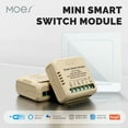 thumbnail image 2 of Tignapoo Compact WiFi Smart Switch Module for Home Automation - 1-Way/2-Way Control, Alexa & Google Home Compatible, Remote & Timer Functionality, 10A Capacity, Mini Design (WM-104B-M), 2 of 6