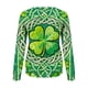thumbnail image 4 of Uootdi Oversized St Patricks Day Sweatshirts for Women Irish Saint Pattys Shamrock Crewneck Long Sleeve Shirts Holiday Trendy Pullover Tops Gift, 4 of 7